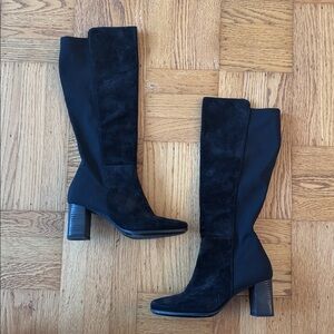 Paul Green Jackie Boot black waterproof timeless 3.5 6 stretch pull on OTK